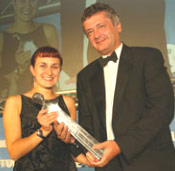 kate barrow is named the 2003 science, engineering and technology student of the year