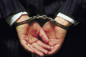 a person in handcuffs