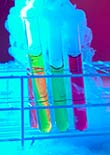 gas coming out of test tubes