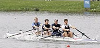 Reading mens quad racing for their silver medal