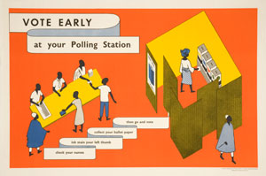 Voter registration in the Western Region of Nigeria booklet cover