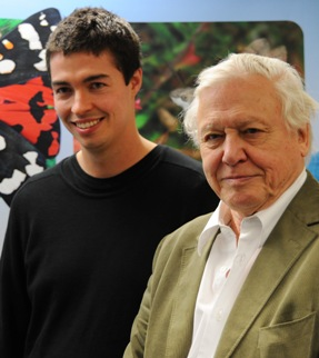 Sir David Attenborough and Robin Blake