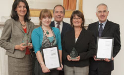 Marguerite Gascoine (SMPS), Katherine Shaw (SMPS), Professor Robert Gurney (SMPS), Dr Kim Watson (SBS) and Professor Gavin Brooks (Dean of Science)