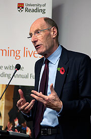 John Armitt CBE, Chairman of the Olympic Delivery Authority (picture courtesy of James Corrall, Reading University Photographic Society