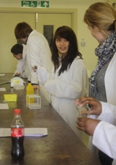 Sixth-formers test caffeine content in soft drinks