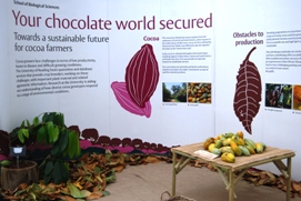 The winning 'Your Chocolate World Secured' stand