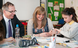 Professor Steve Mithen, Laura Humphreys and Danielle Wisham