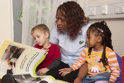 Children learning to read