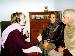 Felicity Finch (Ruth from The Archers) in Afghanistan
