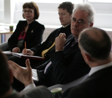 Professor Andy Goodwyn in conversation with headteachers