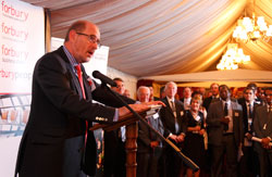 Acting Vice-Chancellor Professor Tony Downes at the Alumni reception