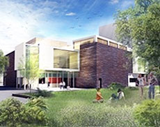 artist's impression of the Minghella Building - the new home for Film, Theatre and TV