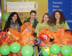 Naomi Sassoon, Jack Mendel, Miriam Katz and President of the Jewish Society Laura Landon