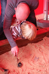 Visitors digging at the first of this year's Silchester Open Days