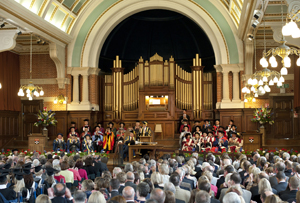 Graduation in the Great Hall on our London Road campus