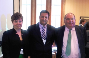 Reading's Professor Kalyuzhnova, Mr Ahmed Morsi and Lord Fraser at the House of Lords event