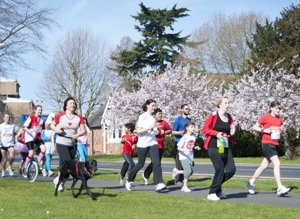 The picturesque Whiteknights campus provided a beautiful location for the Sport Relief Mile
