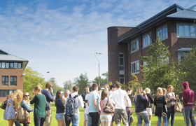 Students at an open day