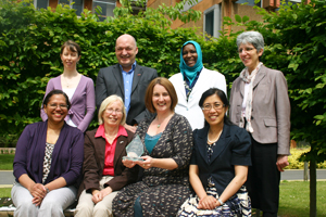 Back L-R Alison Spiers, Professor Stuart Green, Dr Tabarak Ballal, Dr Maria Vahdati, Front L-R, Dr Sunila Lobo, Dr Carol Jewell, Stephanie Weller, Professor Runming Yao