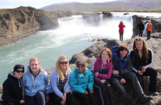 University of Reading students on the 2013 Akureyri field trip