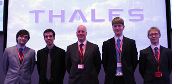 winning team from L to R Iain Farquhar, William Smith, Callum Duffy, Paul Ayling and John Hill