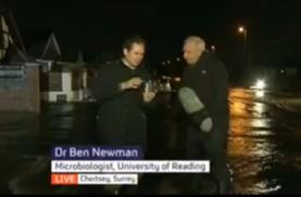Dr Ben Neuman on Channel 4 news with Jon Snow