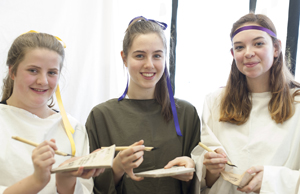 Farnborough Hill pupils enjoying the Roman School