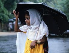 Monsoon rains in India