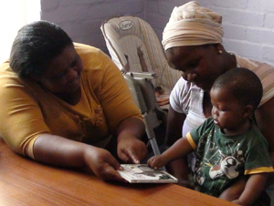 book sharing in Khayelitsha in South Africa