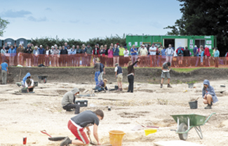 Silchester excavation in action