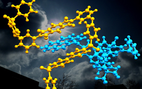 electron-rich group on the end of a polymer chain