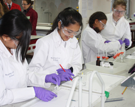 Kisha Khan, Riyaa Sahare, Bity Rai and Roxanne Ward from Reading Girls School