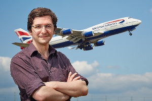 Dr Paul Williams pictured at Heathrow Airport