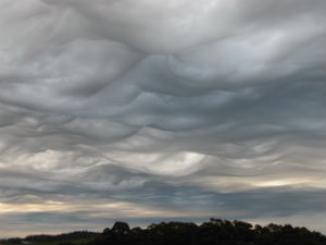 Asperitas cloud over Burnie, Tasmania. Credit: Gary McArthur