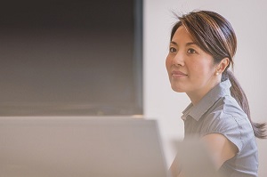 Business woman, for Women in Business prize.