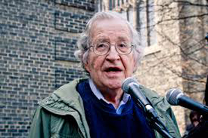 Noam Chomsky speaking in Toronto in 2011 credit: Andrew Rusk, 2011
