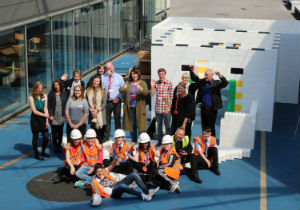 Students at JMA took part in a Whitley For Real project building a house out of giant building blocks
