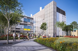 Artist impression of the new health and life sciences building, credit: University of Reading, 2017