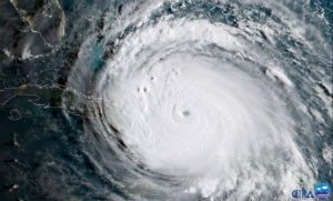 NASA geocolor image of Hurricane Irma