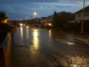 Reading was hit by the heaviest rain in the UK on Tuesday