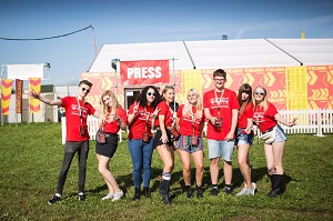 Students from UoR at Reading Festival