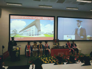 The first graduation at the University of Reading Malaysia