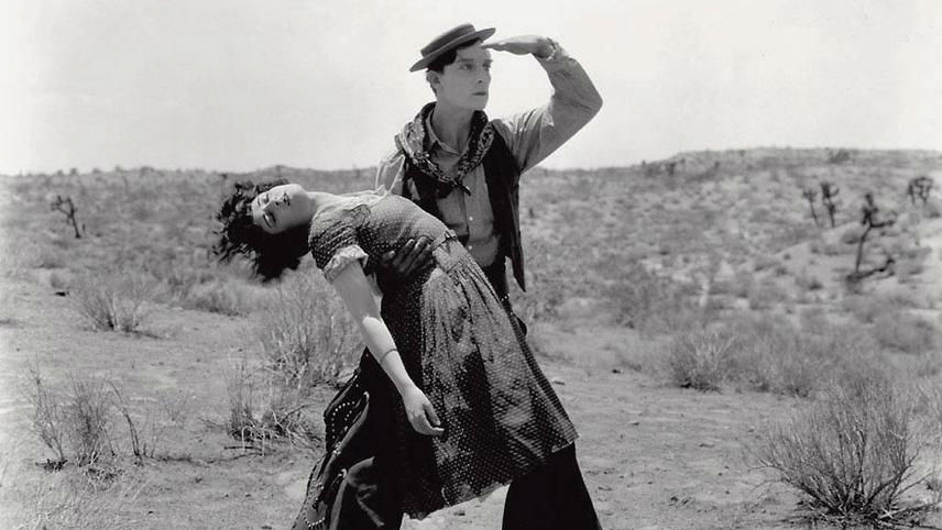 Still from Brazilian silent movie 'Go West'