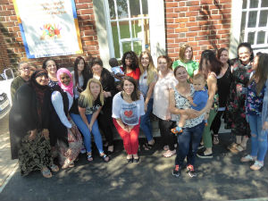 Some of the mothers at the Marvellous Mums awards day at the University of Reading