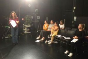 Actress Jenny Caron Hall is leading workshops on Shakespeare's verse for University of Reading students