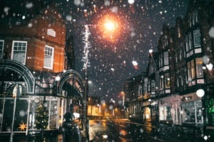 Snowing