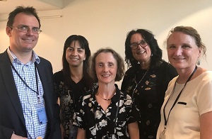 Professor Suzanne Graham pictured (centre) with colleagues