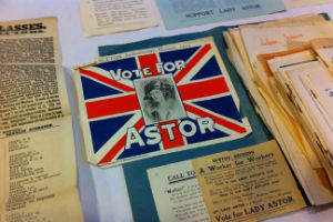 Astor election campaign document in the University of Reading's Special Collections