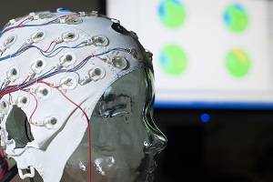 EEG cap that could be used to screen for dementia in the future