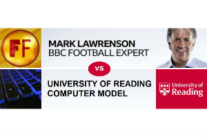 Mark Lawrenson will take on the University of Reading computer model